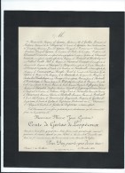 Annonce/Marie Jean Gaston Comte De Gestas De Lespéroux/75 Ans /Amiens /1894  FPD51 - Obituary Notices