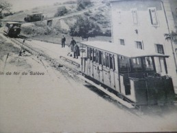 CPA Haute Savoie Chemin De Fer Gare De Monnetier. - Autres & Non Classés