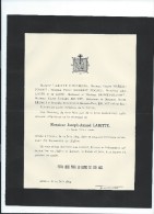 Annonce Messe/Monsieur Joseph Amand LABITTE/  /73 Ans /LIOMER/1894  FPD60 - Overlijden