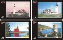 S01009 China Lighthouse 4pcs - Vuurtorens