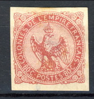 Colonie Francesi, Emissioni Generali  1859-65 N. 6 C. 80 Rosa MH - Eagle And Crown