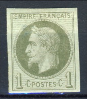 Colonie Francesi, Emissioni Generali  1871-72 N. 7 C. 1 Verde Oliva MH - Napoléon III