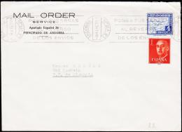 1963. 4 PTAS + 1 PTA ESPANA ANDORRA LA VIEJA 4 MAY 63.  (Michel: 56+) - JF182080 - Covers & Documents