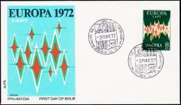 1972. EUROPA CEPT 8 PTAS FDC ANDORRA 2.MAY.72.  (Michel: 71) - JF182078 - Other & Unclassified
