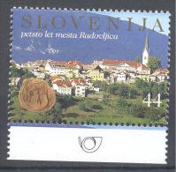 Slowenien Slovenia Slovenie 1995 Mint MNH **: 500 Years City Of Radovljica; Church Kirche; Stadtsiegel - Geography