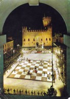 Italy - Marostica - Chess Game At Night - Large Postcard 20.7x14.8 Cm / Stamp Partita A Scacchi 1980 - Echecs