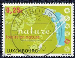 Luxembourg 2003 Oblitéré Used Loisirs En Nature Jardinage - Usati