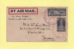 Par Avion - 1er Vol - Boston New York - 1926 - Other & Unclassified