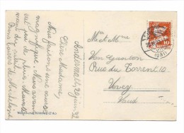 SUISSE 1932 ANDERMATT, Timbre Désarmement Pour Rouleau, Bande De Raccord, Klebestelle, Carte Andermatt, Rare. - Francobolli In Bobina