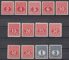 Austria Occupation Of Bosnia Porto 1916 Mi#14-26 Mint Hinged - Unused Stamps