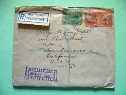 New Zealand 1946 Registered Cover To USA - Parliament - End Of WWII Industry Sheep Horses - Lettres & Documents