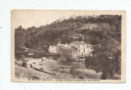 Cp , 44 , BOUSSAY , Barrage Et Moulin De BAPAUME , Sur La SEVRE , Voyagée , Ed : Chapeau - Boussay