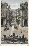 ROMA - Ingresso Della Via Nazionale - Tram - Tramway 1920 - Transportmiddelen