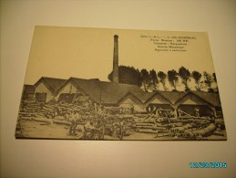 CLERE , C. DELHOMMEAU  WOOD FACTORY , OLD POSTCARD, O - Cléré-les-Pins