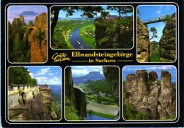 Elbsandsteingebirge - Mehrbildkarte 5 - Bastei (sächs. Schweiz)