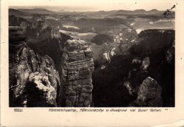 Elbsandsteingebirge - S/w Höllenhundspitze Amselgrund Rathen - Bastei (sächs. Schweiz)