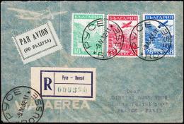 1932. Luftpostausstellung In Strassburg 10 + 24 + 28 L. ROUSSE 9.IV.32. To Paris, Franc... (Michel: 249-251) - JF182165 - Airmail
