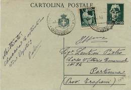 INTERI POSTALI - LUOGOTENENZA UMBERTO II - SINTONI C  126 - USATO FRANCOBOLLI GEMELLI - Entiers Postaux