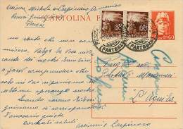 INTERI POSTALI - LUOGOTENENZA UMBERTO II - SINTONI C  121 - USATO - Postwaardestukken