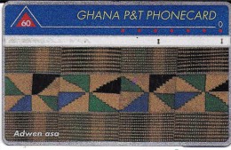 TELECARTE PHONECARD GHANA  P&T PHONECADRD ADWEN ASA  60UNITES - Ghana