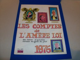 Calendrier 1976 Fédération Scouts Catholiques Belgique Avec Dessins De BERCK, SERON, ROBA, DANY, HAUSMAN, DUPA, Etc..... - Agende & Calendari