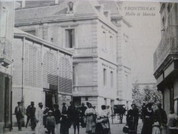 CPA Hérault Frontignan Halle Et Marché Cachet Militaire Au Dos Centre Instruction Tirailleurs 16ème Région - Frontignan