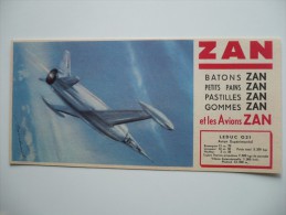 BUVARD ZAN Et Les AVIONS. LEDUC O21 Avion Expérimental.  Années 50 Etat IMPECCABLE - Sucreries & Gâteaux