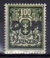 Danzig 1922 Dienstmarken Mi 37 * [261215XIV] - Dienstmarken