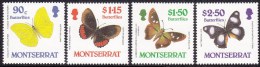 MONTSERRAT 1987 - Butterflies, Schmetterlinge, Mariposas, Papillons Mi # 683-86 MNH - Montserrat