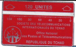 TELECARTE PHONECARD TCHAD 120 UNITES  REPUBLIQUE DU TCHAD OFFICE NATIONAL DES POSTES ET TELECOMMUNICATIONS - Chad