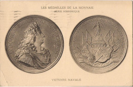 LES MEDAILLES DE LA MONNAIE SERIE HISTORIQUE VICTOIRE NAVALE - Münzen (Abb.)