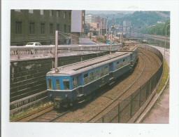 LINEA DE BILBAO A PORTUGALETE 30 AUTOMOTOR ELECTRICO A 1500 V RENFE 433.034 CIRCULANDO 1980 - Vizcaya (Bilbao)