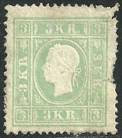 1859 - IMPERO AUSTRIACO - 3 KREUZER - MLNH -  SIGNED - RARE - EURO 3.000,00 - Lombardo-Veneto
