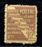 Colis Postaux ** N° 54 - 15c Brun S. Jaune - Mint/Hinged