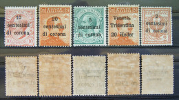 Italien 1WK Besetzungen Trentino,Wenezia 1918 - 1919 Abarten ! Postfrisch     (M132) - Trentino