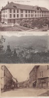 Lot 3 CPA Le Thillot Vosges Illustrées : L'Hospice + Vue Panoramique + Grande Rue - Le Thillot