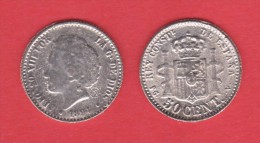 ALFONSO XIIII  50 CÉNTIMOS   1.894    SC/UNC  Réplica  T-DL-11.463 - Ensayos & Reacuñaciones