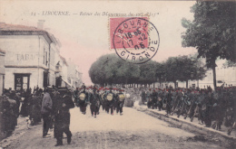 CPA Animée (33) LIBOURNE Retour De Manoeuvres Du 57 ème D' Infanterie Militaire Militaria Soldat - Libourne