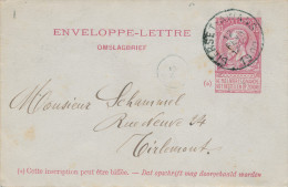 598/23 - Enveloppe-Lettre Fine Barbe BIERSET AWANS 1900 Vers TIRLEMONT - Briefumschläge