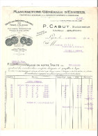 Facture Et Traite Manufacture D'essieux Et Ressorts P.CABUT à LYON 1931 - 1900 – 1949