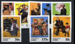 SCOUT  Et  MUSIQUE  Trompette  Violoncelle  Cello  ZAIRE  ROCKWELL 1981 Neuf ++ - Unused Stamps