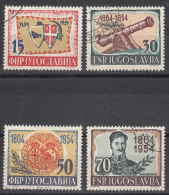 Yugoslavia Republic 1954 Mi#751-754 Used - Gebruikt