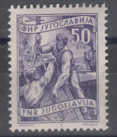 Yugoslavia Republic 1950 Mi#639 Key Stamp From The Set, Mint Hinged - Ongebruikt