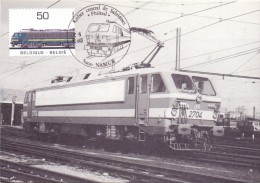 MAXIMUN CARD LOCOMOTIVE  ELECTRIQUE TYPE 27  1979 BRUXELLES (max0170) - Sonstige & Ohne Zuordnung