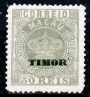 !										■■■■■ds■■ Timor 1886 AF#06(*) Crown 50 Réis GREEN FOURNIER (x2714) - Timor