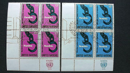 UNO-New York 320/1 Yv 288/9 Sc 296/7 Oo/FDC-cancelled EVB ´C´, Namibia: Befreiung, Gerechtigkeit, Zusammenarbeit - Used Stamps