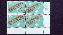 UNO-New York 366 Yv 334 Sc 342 Oo/FDC-cancelled EVB ´D´, Unveräußerliche Rechte Des Palästinensischen Volkes - Used Stamps