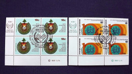 UNO-New York 389/90 Yv 357/8 Sc 366/7 Oo/FDC-cancelled EVB ´C´, 10 Jahre Entwicklungshelfer-Programm Der UNO - Used Stamps