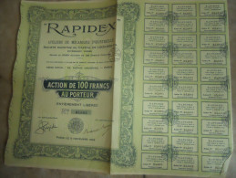 ACTION RAPIDES MECANIQUE - Industrie