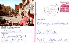 ALLEMAGNE. Carte Pré-timbrée Ayant Circulé En 1984. Oettingen In Bayern. - Cartes Postales Illustrées - Oblitérées